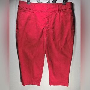 Red Crapi Pants by ST JOHNS BAY size 10 In EXCELLENT CONDITION